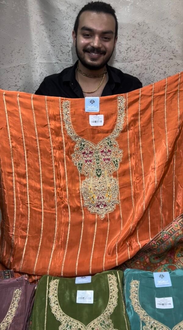 Premium Partywear Suit With Kanjivaram Dupatta